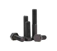 BOZONLI Pernos Hexagonales - Tornillos de Alta Resistencia Alargamiento Perno Mecánico Negro, M10×35mm,5 pz