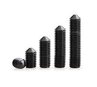 BOZONLI Pernos Punta Cónica Tornillos Sin Cabeza - Acero Carbono Hexagonal Tornillos de Fijación Rosca Métrica Allen Clavos Prisioneros Tornillo, M8*16mm,20 piezas