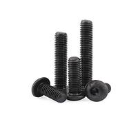 BOZONLI Pernos Tornillos de Cabeza Allen - Acero Carbono Hexágono Botón Cabeza Tapa Cúpula Tornillo de Máquina Allen, M4×12mm,30 pz