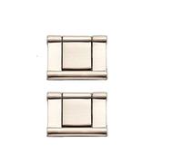 BOZONLI Tiradores invisibles, 2 pcs Tiradores Horizontales para Cajón de Armario de Cocina con Tornillos, Aleación de Zinc, Níquel Cepillado de 32 mm