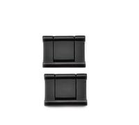 BOZONLI Tiradores invisibles, 2 pcs Tiradores Horizontales para Cajón de Armario de Cocina con Tornillos, Aleación de Zinc, Negro Mate de 32 mm
