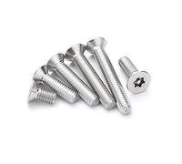 BOZONLI Tornillos Cabeza Avellanada Torx Tornillos de Acero Inoxidable Tornillos Torx Seguridad, M6×30mm,10 pcs