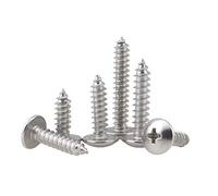 BOZONLI Tornillos para Madera - Tornillos Autorroscantes de Cabeza de Seta Phillips de Acero Inoxidable Tornillos Pladur, M3×16mm,100 pcs