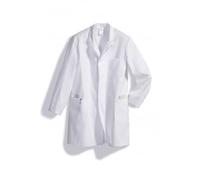 BP 1310 - Bata de algodón para hombre, talla 44/46, color blanco