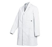 BP 1310 - Bata de algodón para hombre (talla 64/66), color blanco