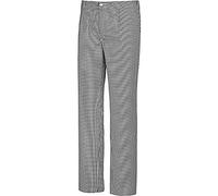 BP 1353 910 33 Pepita - Pantalones de cocinero y panadero (talla 54), color negro y blanco