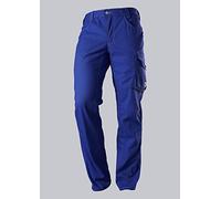 BP 1482-060-21-55 - Pantalón de peto con tirantes de goma (300,00 g/m2, algodón puro), color blanco
