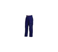 BP 1482-060-81-26 - Pantalón de peto con tirantes de goma (300,00 g/m2, algodón puro), color rojo