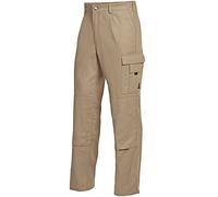 BP 1486-060-44-47 - Pantalón de trabajo con parte trasera elástica (300,00 g/m², algodón puro, color arena, talla 47)