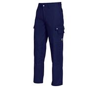 BP 1493-720-10-64 Pantalones de Trabajo Estilo Vaquero Multibolsillos 305,00 g/m² Algodón Reforzado, Azul Oscuro, 64