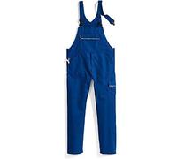 BP 1604-559-13-64n - Pantalón de peto, tirantes elásticos con cierre de clip, 245,00 g/m², mezcla de telas, color azul real, 64n