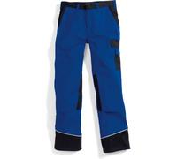 BP 1609-559-13-50s - Pantalones de trabajo con bolsillos, 245,00 g/m², mezcla de tela, color azul real, negro, 50s