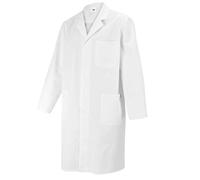 BP 1619-485-21-56n Abrigo Hombre Manga Larga Cuello Con Solapa 215,00 g/m² Mezcla De Telas Blanco, 56n