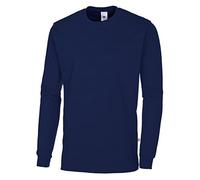 BP 1620-171-110-L - Camiseta unisex de manga larga, manga 1/1, cuello redondo y cintura de punto, 70 cm, mezcla de tela de 180,00 g/m2, color azul noche, L