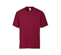 BP 1621-171-82-3XL - Camiseta unisex (manga corta, cuello redondo, 70 cm de largo, 180,00 g/m2, mezcla de tela, talla 3XL), color rojo
