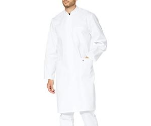 BP 1626-130-21-52n - Abrigo para hombre, manga larga, cuello alto, 205,00 g/m², algodón puro, blanco, 52n