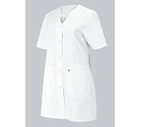 BP 1640-485-21-38n - Chaqueta para mujer, manga 1/2, cuello en V con botón de presión, 215,00 g/m², mezcla de tela, color blanco, 38n