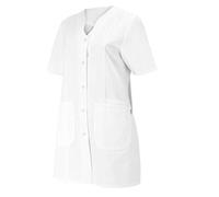 BP 1640-485-21-54n - Saco para mujer (1/2 manga, cuello en V con botón a presión, 215,00 g/m2, mezcla de tela), color blanco