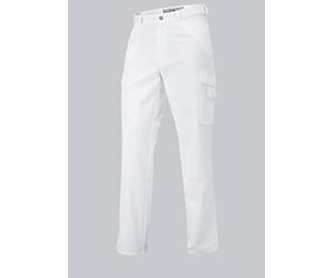 BP 1641-558-21-Sl Vaqueros Elasticos Unisex Estilo Vaquero Pantalón Multibolsillos 245,00 gm² Mezcla de Telas Blancas Sl