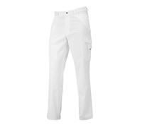 BP 1641-558-21-XSn - Vaqueros unisex, estilo vaquero con varios bolsillos, mezcla de tela de 245,00 g/m², color blanco, XSn