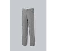 BP 1643-801-33-XLl - Pantalones unisex estilo vaquero con elástico ajustable en la parte trasera, mezcla de tejidos de 215,00 g/m², diseño de cuadros blancos y negros, XLL