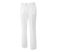 BP 1647 400 - Pantalones para mujer (tejido mixto resistente, talla 42), color blanco