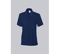BP 1648-181-110-L - Polo de manga corta para mujer (cuello de polo con tira de botones, 64 cm, mezcla de tela 220,00 g/m2, talla L), color azul noche