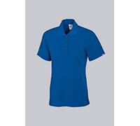 BP 1648-181-13-L - Polo de manga corta para mujer (cuello de polo con tira de botones, 64 cm, mezcla de tela 220,00 g/m2, talla L), color azul