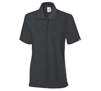 BP 1648-181-56-2XL - Polo de manga corta para mujer (cuello de polo con tira de botones, 64 cm, 220,00 g/m2, mezcla de tela), color gris