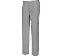 BP 1650-801-33-53 Pantalones de cocinero/panadero, con pliegues en la cintura y bolsillos, mezcla de tela de 215,00 g/m², diseño de cuadros blancos y negros, 53