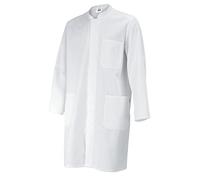 BP 1654-130-21-Ln Abrigo Unisex Manga Larga Cuello Alto 205,00 g/m² Algodón Puro Blanco, Ln