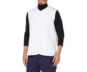 BP 1683-665-21-2XLn - Chaleco unisex sin mangas, cuello en V, 500,00 g/m², mezcla de tejidos, color blanco, 2XL