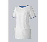 BP 1700-485-2106 - Casaca para mujer, corte moderno, 50% algodón/50% poliéster, blanco/azul azur, talla 2XLn