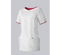 BP 1700-485-2188 - Casaca para mujer, corte moderno, 50% algodón/50% poliéster, blanco/coral, talla Sn