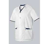 BP 1703-485-2110 Casaca para él y ella, Ajuste normal, 50% algodón/50% poliéster, Blanco/Azul Nocturno, Talla XSn