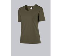 BP 1715-234-73-S Camiseta para Mujer, Manga 1/2 Cuello Redondo, Longitud 62 cm, 170,00 g/m², algodón elástico, color oliva, S