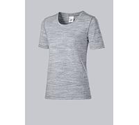 BP 1715-235-21-XL - Camiseta para mujer (manga corta, cuello redondo, 170,00 g/m2, mezcla de tela elástica, talla XL), color blanco