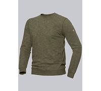 BP 1720-294-0073-3XL - Sudadera unisex de manga larga, 280,00 g/m², mezcla de tejido elástico, color verde oliva, 3XL