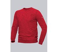 BP 1720-294-81 Sudadera unisex, tejido Space-Dye, silueta delgada con manga larga, 280,00 g/m², algodón reforzado, rojo espacial, talla XS