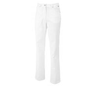 BP 1732-687-21-31/30 - Pantalones vaqueros para mujer, tejido elástico, 300,00 g/m2, mezcla de tela con elástico, color blanco, 31/30