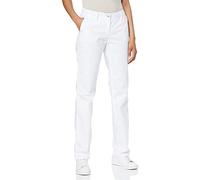 BP 1734-686-21/12L - Chinos para mujer, tejido elástico 230,00 g/m², mezcla de tela con elástico, color blanco, talla 12L