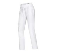 BP 1736-311-0021-30n - Pantalón de confort elástico para mujer, 47% algodón, 47% poliéster, 6% elastolefina, color blanco, talla 30 n