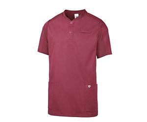 BP 1739-435-0182-2XL - Túnica de tiempo libre unisex, manga 1/2, insertos de piqué y sistema de elevación de brazos, 180,00 g/m², mezcla de tejidos, mora, 2XL