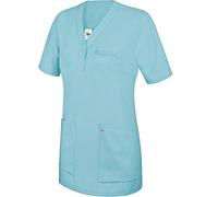 BP 1740-435-111-2XL - Casaca para mujer, manga 1/2, cuello en V con banda estrecha a presión, mezcla de tejidos de 180,00 g/m², océano, 2XL