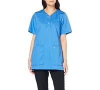 BP 1740-435-116-S - Casaca para mujer, manga 1/2, cuello en V con banda estrecha a presión, mezcla de tejidos de 180,00 g/m², azul, S