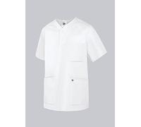 BP 1741-854-21-3XL - Saco de Abrigo Unisex (Manga Corta, Cuello en V, con Sistema de elevación de Brazos, Mezcla de Tela, 215,00 g/m2, Talla 3XL), Color Blanco