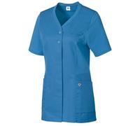 BP 1750-435-116-XS - Túnica para mujer, manga 1/2, insertos de piqué y sistema de levantamiento de brazos, 180,00 g/m², mezcla de tela, color azul azulado, XS