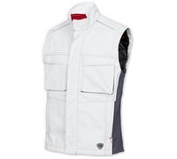 BP 1786-555-21-3XL - Chaleco térmico con forro acolchado térmico, 295,00 g/m², mezcla de tejidos, color blanco/gris oscuro, 3XL