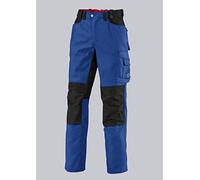 BP 1803-720-70-39/40s - Pantalones de trabajo con doble botón de cintura y respaldo elástico, 305,00 g/m2, algodón reforzado, color verde y gris