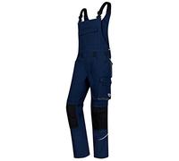 BP 1804-720-110-46l Peto con tirantes elásticos con clips de sujeción, 305,00 g/m², algodón reforzado, azul noche, 46 l